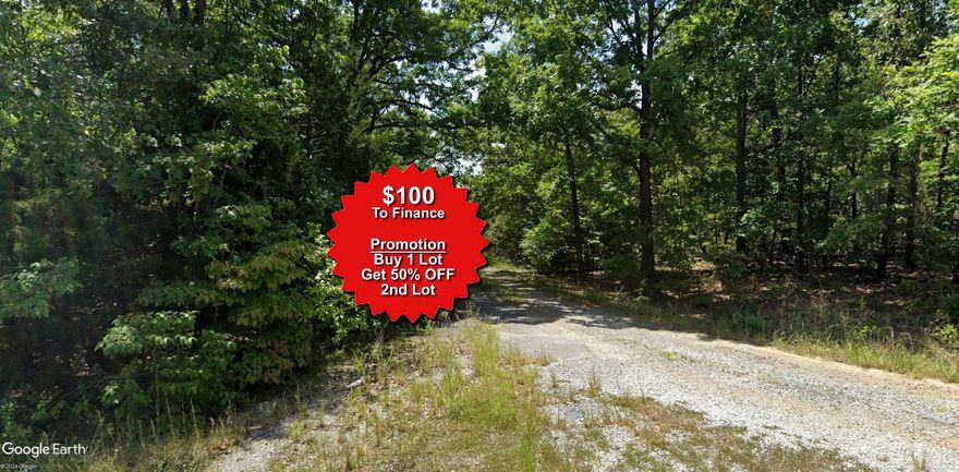 Buy one lot and get 50% off an additional lot! Owner-finance for easy terms. Nice lot to develop or hold for future value. Public water and electric are available to run to property and will need septic. Owner/agent. No mobiles allowed. Finance is $100 down and $99 a month for 10 months. Quit claim deed conveys. Closing costs are included. No limit on lots. Bulk land sales specialist with the best land prices in Arkansas. Over 10 years, as a licensed Realtor, selling land.  Parcel ID# 400-21337-000