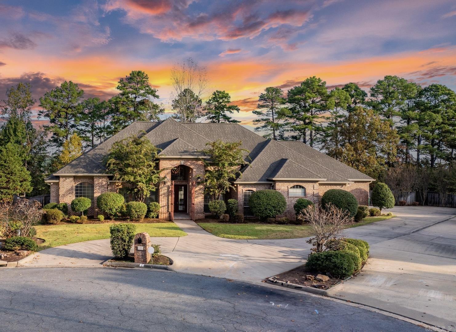 6-bed, 4bath home in Chenal’s Margeaux subdivision! Perched at the top of the hill on a quiet cul-de-sac, this 3,706 sqft home offers beautiful views on a spacious, flat 0.46-acre lot—ideal for families or anyone wanting space to spread out. Enter through a grand two-story foyer with 18-foot ceilings, setting an elegant tone with natural light throughout. The open floor plan includes a breakfast bar and eat-in kitchen, seamlessly connecting living and dining areas for effortless entertaining. A formal dining room adds elegance for special occasions. The main level features 4 bedrms & 3 full baths. The primary suite offers private access to the oversized back porch and backyard, his & her walk-in closets & a spacious bath. Also on the main level are 2 bedrooms, a Jack-and-Jill bath and a 4th bedroom that would be perfect as an office. Upstairs- 2 more bedrooms, full bath, & media/flex space. Ample storage throughout and a 3-car garage complete the home. The large, flat, fenced backyard offers endless possibilities—perfect for a pool, outdoor kitchen, and more. Roof, gutters, downspouts & garage doors- 3yrs old. SELLERS FOUND THEIR DREAM HOME, THIS ONE MUST GO!! HOME SOLD AS-IS!