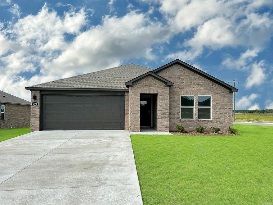 Jubilant Justin Plan plan with 4 Bedrooms, 2 baths, and a 2-car garage! These homes feature LVP flooring with carpet in the bedrooms and closets! Kitchen has 36-inch cabinets with granite kitchen countertops and an undermount kitchen sink! LED Lighting throughout! Primary bedroom with have a walk-in shower, granite counters and a walk-in closet! Brick exterior with Hardie® siding per plan and Architectural shingles. Covered patio per plan. Programmable thermostat! Special Builder warranty. Ask for details. Photos may be renderings/stock photos! HOA fees will be used for management. HOA/POA dues are not yet determined, the amount is estimated.  Taxes Estimated and TBD.