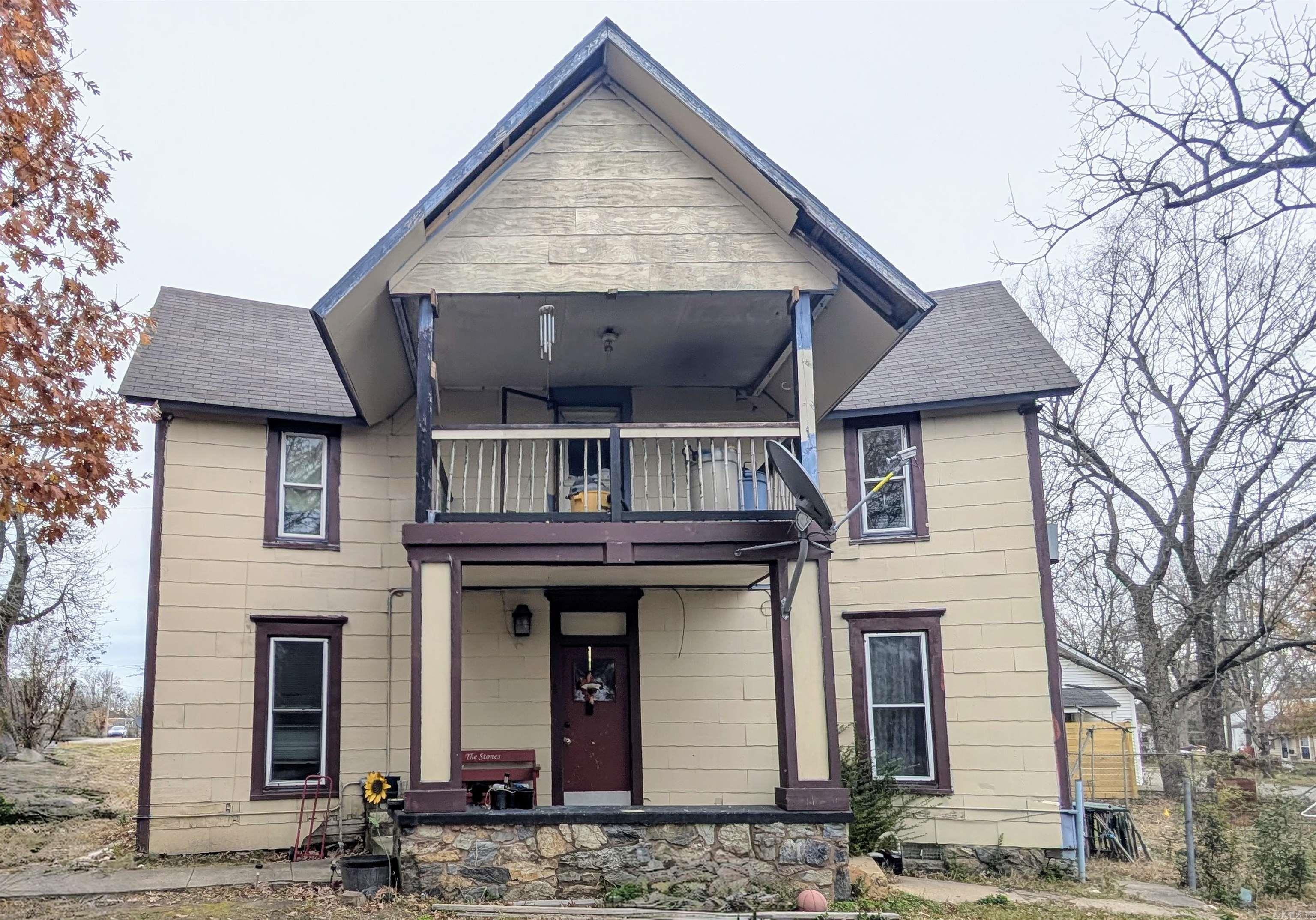 Unleash your vision! This charming 2-story historic home nestled in the heart of Mena offers endless potential for renovation and customization. The kitchen has a custom made counter top and fresh paint. The owner has had some plumbing replaced and some electrical breakers/ wiring are also new. With its prime location close to local shops,dining, and the exciting upcoming bike trails, this property would make a great investment or DIY renovation project as the homeowner has already completed multiple updates. This property offers a unique chance to build equity and personalize a home in an unbeatable location.