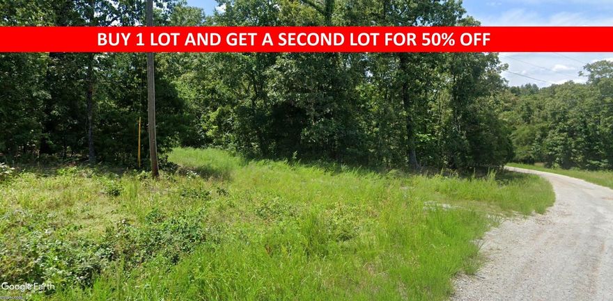 Buy one lot and get 50% off an additional lot! Owner-finance for easy terms. Cash buyers can pay by debit or credit card as well. Nice lot to develop or hold for future value. Public water and electric are available to run to property and will need septic. Owner/agent. No mobiles allowed. 300-2500 minimum build size on any other type of home, depending on subdivision.  Finance is 5 months at $194 and closing costs are included. Lots marked with red banner are part of promotion. No limit on lots. Buyer responsible for any/all taxes and lots sold "as-is". Quit claim deed conveys. Parcel ID# 160-12327-000