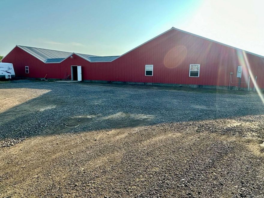 Discover this versatile money-making property offering two working chicken houses' along with a mobile home situated on approximately 28 acres of land. Perfect for farming, livestock, or a peaceful country lifestyle. *Property Highlights* Two 40x470 chicken houses, suitable for breeder operation. 14x70 Cozy mobile home with some minor repairs needed, providing comfortable living space in a rural setting. Approximately 28 acres of open land, perfect for farming, grazing, or outdoor activities. *Outbuildings* - 40x50 Insulated Shop: ideal for equipment storage, workshops, or hobbies. - 8x16 Storage Building: additional storage space. *Carport* Detached 2-car carport for convenient vehicle protection. *Safety* Storm shelter included for peace of mind during severe weather. This property combines agricultural potential with comfortable living, making it ideal for farmers, hobbyists, or anyone seeking a rural retreat. Schedule your private tour today and explore everything this unique property has to offer!