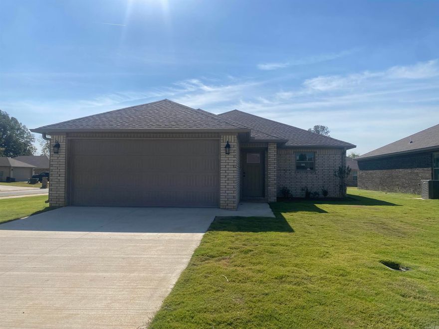 Are you looking for a New Construction house in the Brookland school district? We have it, this one is built by Mark Morris Construction, a name you know and trust. The amazing thing is, is that this house is located in the City Limits of Jonesboro. City Water and Light utilities are a huge bonus! The house features three bedrooms two bath with Luxury Vinyl Planks, Carpet and Granite countertops. Also included, is a two car garage and a covered porch. The HOA has not been set up but expected to be $100.00 a year.