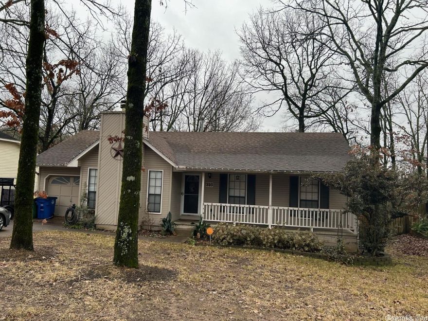 Cute move in ready one level home, near Camp Robinson, Burns Park. 10Ft Cedar plank vaulted ceiling in great room with wood burning fireplace and hardwoods floors. Eat in kitchen with tile floors, laundry room and pantry. Freshly painted. Roof replaced in 2019. Fenced backyard, one car garage. Great home for military, 1st home buyer, or just sizing down.  Agents see remarks.