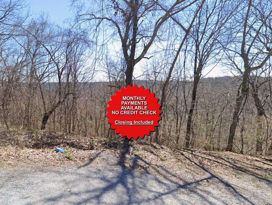 County appraised value $7500. Owner-finance available for easy terms. Nice lot to develop or hold for future value. Water and sewer available at the street. Owner/agent. Finance is $250 down and $550 a month for 10 months. Quit claim deed conveys. Closing costs are included. Bulk land sales specialist with the best land prices in Arkansas. Over 10 years, as a licensed Realtor, selling land.  Parcel ID# 320-00754-000