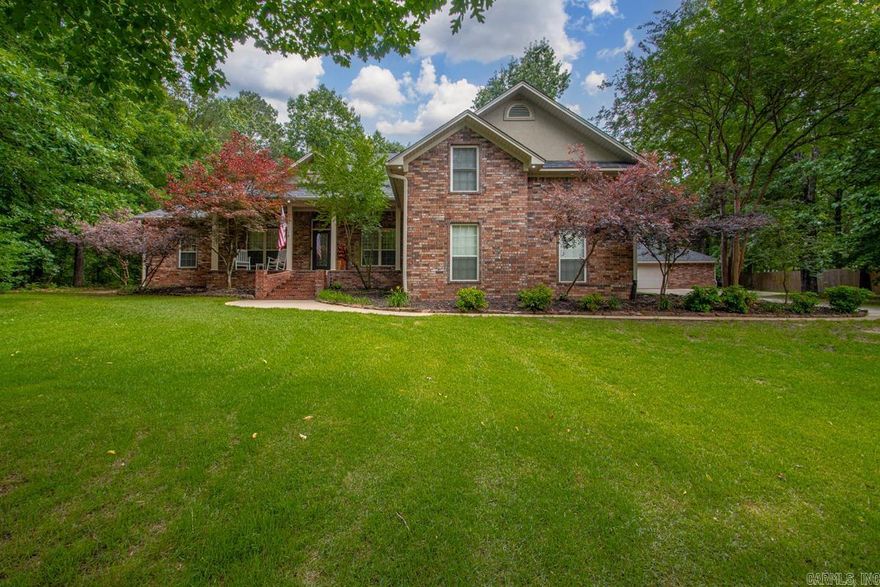Welcome to this immaculate property situated on approximately one acre in the desirable East End Community. This charming home boasts exceptional curb appeal and an inviting front porch, leading into a thoughtfully designed interior where the living and dining areas flow seamlessly around a beautiful fireplace. The main level features four spacious bedrooms, complemented by a large laundry room with extensive storage and a chef’s dream kitchen equipped with ample workspace, a breakfast area, and bar seating. A versatile bonus room, complete with a wet bar, offers the flexibility to serve as a fifth bedroom or an additional living space. Outside, the private, oversized backyard is fully fenced and includes a covered porch for grilling, a 24 x 30 shop, and a long driveway providing plentiful parking. This serene setting is perfectly suited for a future pool, offering a peaceful retreat without sacrificing convenience.
