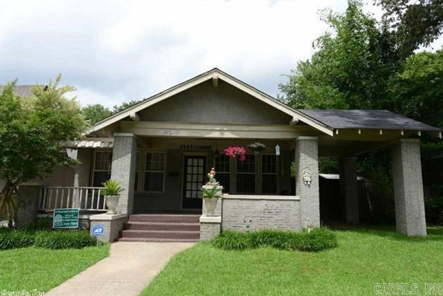 Call 5014135158 for showing!Charming all brick bungalow in one of the most popular locations in Little Rock - walking distance to Kroger, postal office, banks, restaurants/bars, stores, church, and the best public elementary school in town. Hardwoods throughout, cork floor in kitchen; newly upgraded master bathroom & guest bathroom; vent out kitchen hood; beautiful partially covered deck for family entertaining; large front porch with swing chair sets; fully fenced backyard.