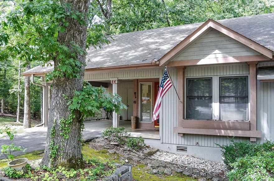 Welcome to this Charming Turn-Key property. Spacious living room with dining area. The Kitchen boasts quartz countertops and plenty of cabinets as well as an eat-in area. Main level has one bedroom and bath and an enclosed sunroom. Lower level has one bedroom with 2 walk-in closets and another area that could be 3rd bedroom or living area and one full bathroom. Located within walking distance to the Fitness Center, Tennis courts and Dolce Vita restaurant. Tastefully decorated and selling fully furnished. Currently an Airb&b. One of the few townhomes with a Carport! New buyers to HSV are subject to a One-time buy-in fee of $2,000. paid at closing.