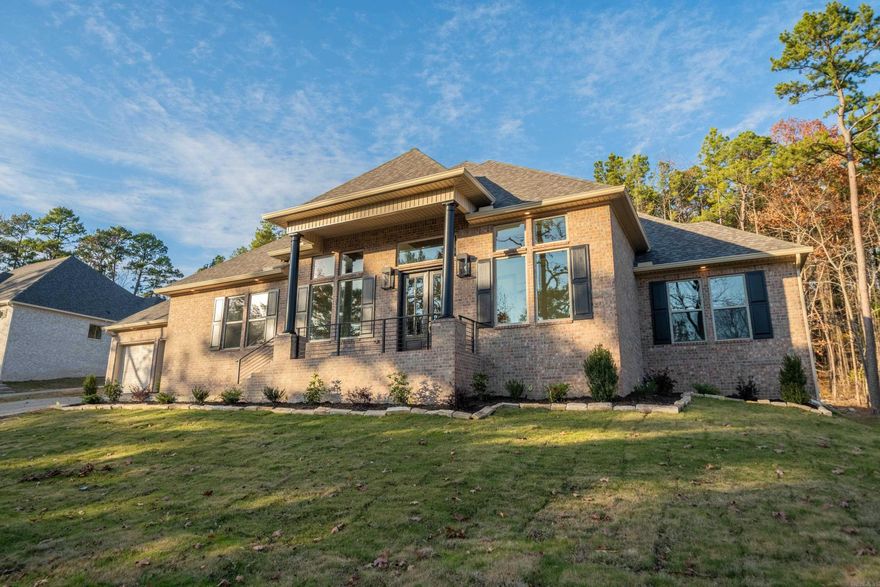 New Construction in  Highly Desired 7 South location.  Stunning Home with the appointments you are looking for. Beautiful wood beam ceilings  add charm to this open floorplan that welcomes your family and guests. Enjoy cozy holidays around the fireplace.  Large granite island in the chef’s kitchen, double ovens and  custom cabinets. The primary bedroom features walk in closet and ensuite with luxurious finishes. Stairs to attic for storage.   POA is currently being formed, no financial or dues amount have been established but developer had indicated it should be like Blue Herron POA. Estimated completion end of  November 2024. Deeded lake access. Lake Views , across the street from Lake Hamilton.