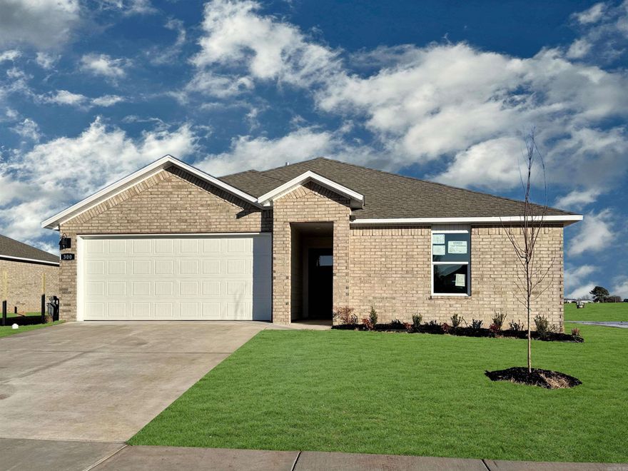 Beautiful Bellevue plan in Wolfsbridge at Cabot, located in Cabot, Arkansas! These new construction homes feature modern finishes for comfortable living! Each home has LVP flooring and carpet.  In the kitchen and bathrooms, you’ll find beautiful quartz countertops. The primary bathroom features a walk-in shower and a quartz vanity!  Each home will have 4-sides brick with Hardie® siding per plan. These homes come with a programmable thermostat! 10-year limited Homebuyer’s Warranty! Photos may be stock photos, representative of plan only and may vary as built. Annual taxes is an estimate. HOA is $375 with a $75 Transfer fee.