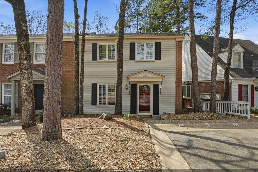 Welcome to this charming 2-bedroom, 2.5-bath townhome in the desirable Kingsbridge community! Offering approximately 1,380 sq ft, this two-story home features a functional layout with comfortable living spaces and plenty of natural light. The main level includes a spacious living room with a cozy gas log fireplace, dining area, and a well-appointed kitchen with tile countertops, breakfast bar, and ample cabinetry.  Upstairs, you’ll find both bedrooms, including a primary suite with private bath and walk-in closet. Additional highlights include a convenient half bath on the main level, laundry area, and extra storage space.  Enjoy outdoor living on the private patio, plus access to community amenities such as a pool, tennis courts, and gazebo. With low-maintenance brick and vinyl exterior, central HVAC, and a great location close to shopping, dining, and schools, this home is perfect for easy living. Don’t miss this opportunity!