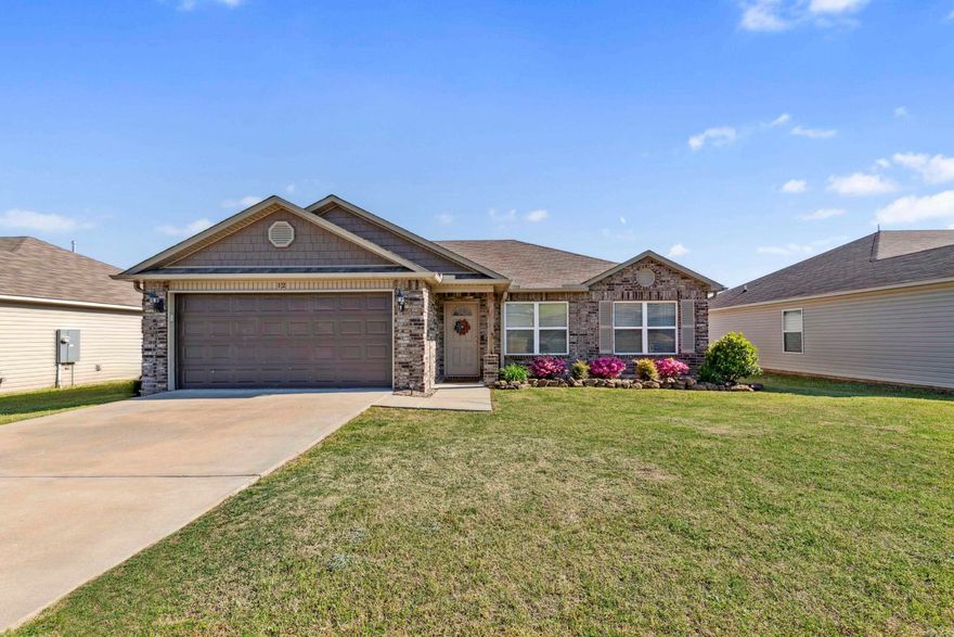 Move-in ready and full of charm, this home offers a smart, open-concept layout that makes the most of every square foot. The spacious living room flows seamlessly into the kitchen, creating an ideal space for entertaining. The kitchen features a generous corner pantry—perfect for storing all your groceries and snacks.  The split-bedroom design provides added privacy, with the primary suite located separately from the two additional bedrooms. The primary bath includes a convenient shower/tub combo. The two secondary bedrooms share a full bathroom, and the front bedroom is perfectly suited for a home office or playroom.  Additional highlights include a two-car garage, a backyard with a fire pit, and a great setup for grilling and outdoor fun. All this in a peaceful setting with a country feel—just 10 minutes from I-40!