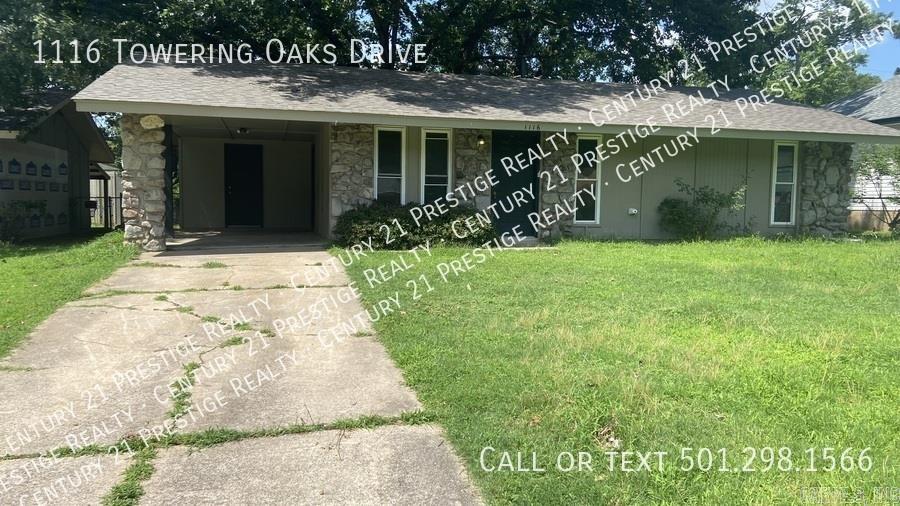 3 Bed 1 Bath property for rent. Please contact Century 21 Prestige Realty for more information. Call: 501-982-7474 or go to their website at www. c21prjxrentals. com Rent $1095 Deposit $1095 Application fee is $50