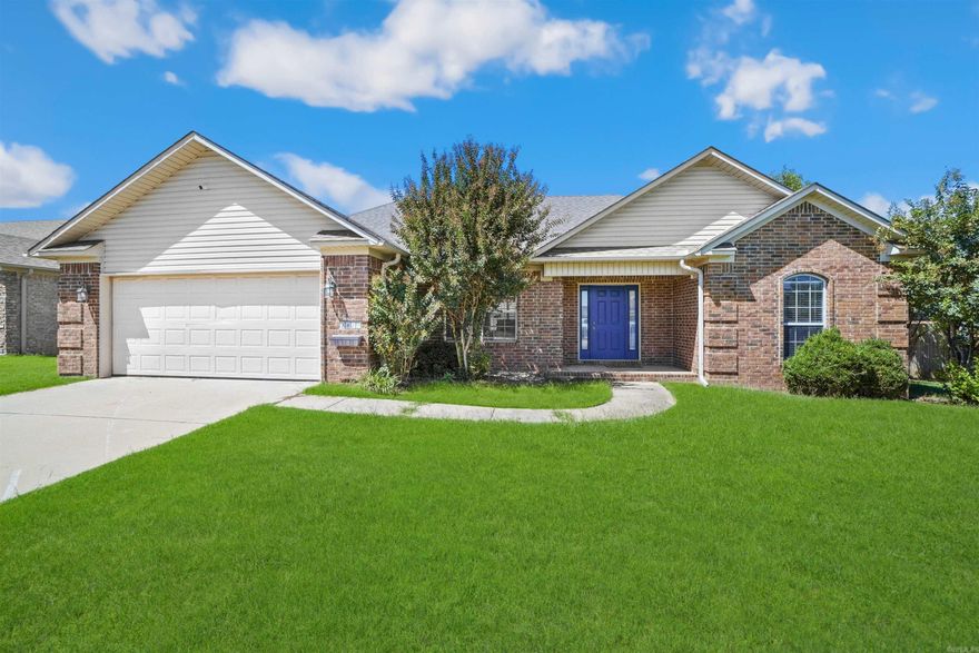 Step into this charming 3-bedroom, 2-bath home in the serene town of Cabot, boasting 1,695 square feet of thoughtfully designed living space. This lovely abode features a spacious 2-car garage, providing ample room for your vehicles and storage needs. The heart of the home, the kitchen, is adorned with beautiful granite countertops, offering both style and durability for all your culinary adventures. You'll also appreciate the practical addition of gutters, which help maintain the home's exterior with ease. Indulge in cozy evenings by the gas fireplace, creating a warm and inviting atmosphere perfect for relaxation or entertaining guests. Enjoy relaxing soaks in the jetted tub. Walk-in closets provide generous storage space, ensuring an organized and clutter-free living environment.  Conveniently located, this home is close to a variety of amenities, making everyday living a breeze. Whether you're shopping, dining, or seeking entertainment, everything you need is just a short drive away. This delightful home in Cabot combines comfort, style, and practicality, making it the perfect place to create lasting memories. Be sure to check out the 3D tour and aerial drone footage.