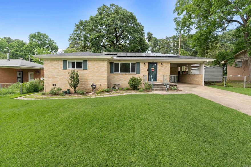 Move In Ready Home in the Heart of North Little Rock Close to all Amenities. 3 Beds & 1.5 Baths. New Roof 2023. New Windows. New HVAC Unit and Ductwork. New Insulation. Hot Water Tank 2019. All These Updates Plus a Spacious Open Floor Plan to the Updated Kitchen. Kitchen Boasts Stainless Steel Appliances, Abundance of Cabinetry, Tile Backsplash Plus Kitchen Fridge Conveys. Large Laundry Room off the Kitchen with Extra Storage. New Fixtures Throughout.  Tree Covered Backyard is Your Oasis w/ 2 Large Decks for Entertaining or Peace and Quit.  Storage Building Conveys.  Bonus: Getting to Enjoy the Cost Savings of the Solar Panels which will be Paid Off at Closing. Don't Miss this Wonderful House!  Setup a Showing Today!