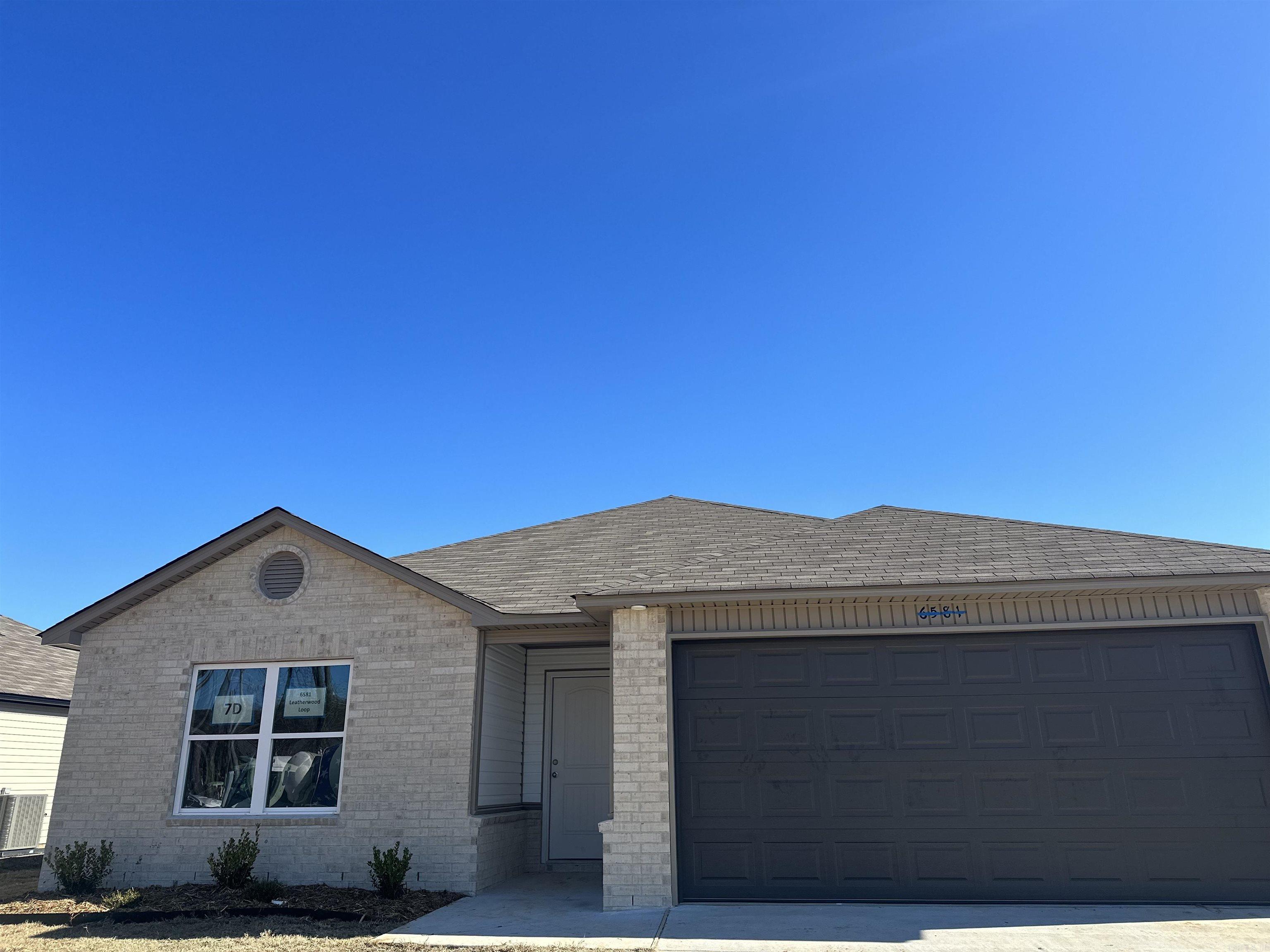 The Foster II plan is a lovely plan that welcomes you in through an entry hallway into a spacious Living Room and eat-in Kitchen. This plan comes with a covered patio and the Master Bedroom holds a generously sized closet. Tour it today! Valuable upgrades include: soaker tub/shower combo in Master Bath, plumbing faucet upgrade 2, 8" deep Kitchen sink, pull out Kitchen sink, staggered Kitchen cabinets, flush laminate bar top in Kitchen, Luxury Vinyl Plank flooring in wet areas and Living Room and adjacent hallways, raised ceilings in Living Areas per municipal requirements, fiberglass exterior doors, Cheyenne style doors, baseboards level 2, LED disk lights in Kitchen, level 1 ceiling fan in Living Room, full sod, stainless steel appliance package $30 initial assessment due at time of closing. PLEASE NOTE: the mailing address for this home is North Little Rock. However, the community falls inside the town of Sherwood. ***AGENTS: PLEASE SEE SHOWING REMARKS/AGENT REMARKS FOR VERY IMPORTANT INFORMATION.***