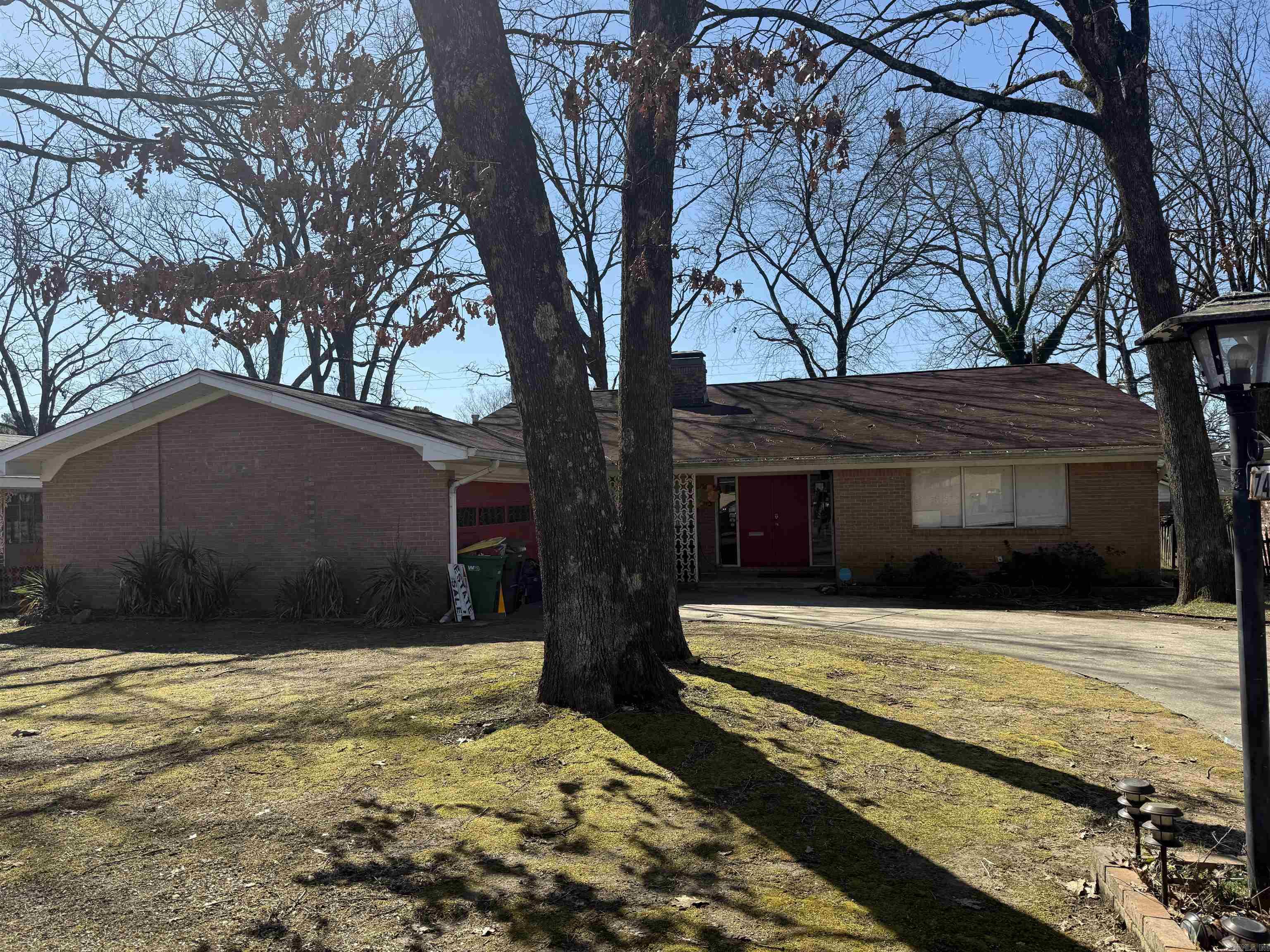 Entered for comparable info. only. 1960's Ranch with leaking roof (30 years old 3 tab) with original kitchen and bathrooms, damaged acoustic tile ceiling in kitchen and greatroom, non-working garage door, wiring and plumbing had not been updated.