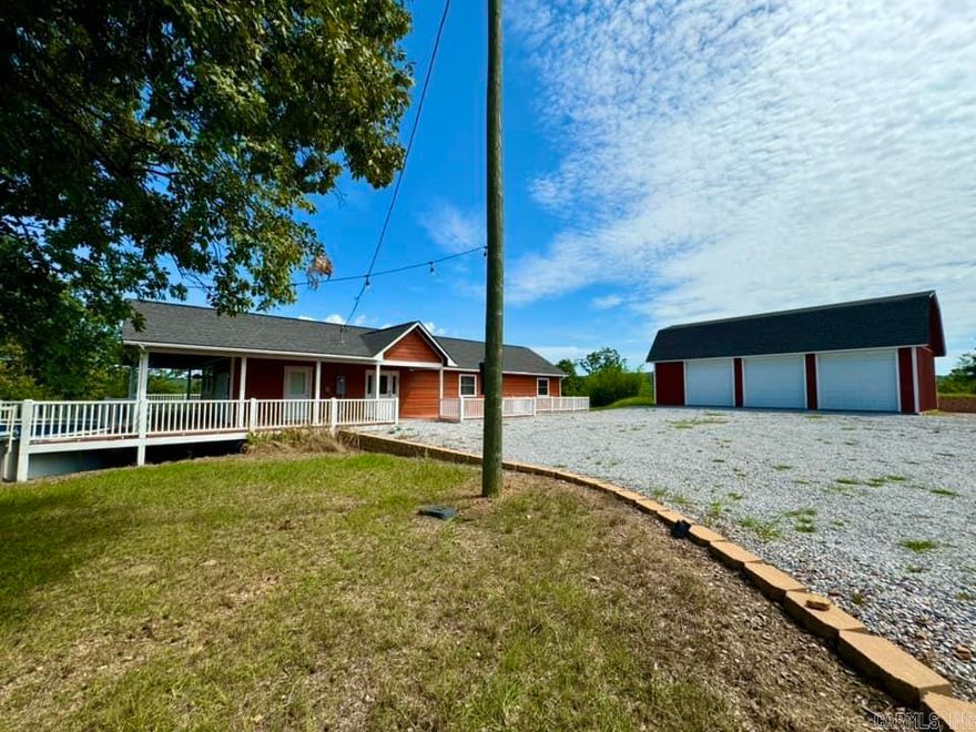 4-bedroom home with a little over 4 acres within 25 min of downtown Mountain View with view for miles. Wrap around porch with a 3-car detached garage. Large open kitchen and living room with breathtaking views out of the large front windows off the living room. Wood burning stove for the cold nights possibly watching the snow fall from those large windows. 3 car garage with concrete floors will be great for extra vehicles or even storage. Call today to take a look at this one as you might fall in love with it!