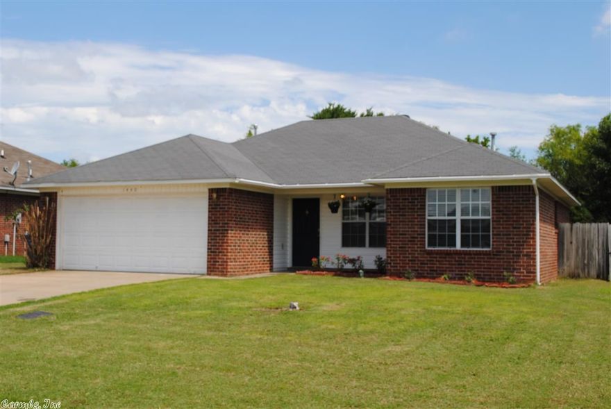 Excellent location close to shopping and I-40!! Lots of recent updates:  New Mohawk carpet, new Mohawk vinyl in the wet areas, and fresh paint throughout.  Microwave replace in 2012. Dishwasher replaced in 2013.  Compressor replaced on the a/c in 2012.  Security system.  Nice home for investor or first time home buyer!!