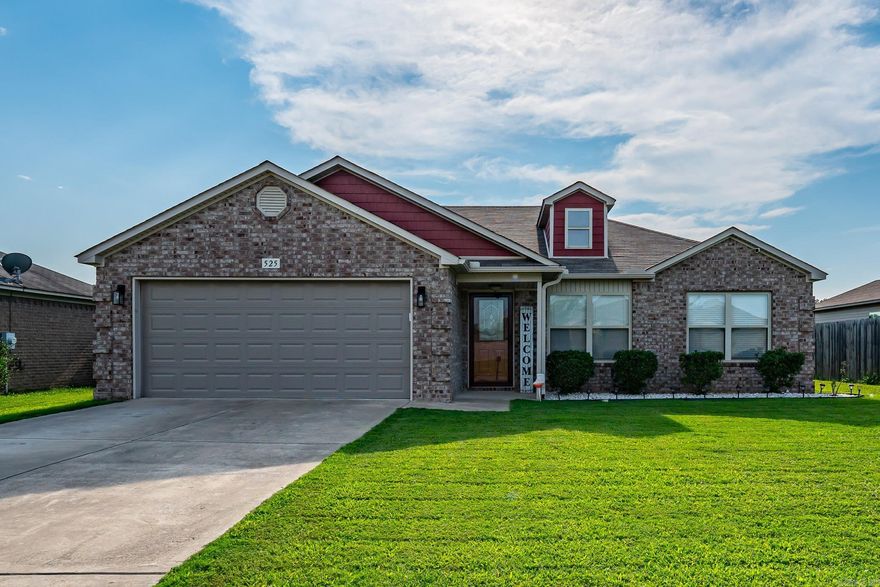 Don't miss out on this well-maintained charmer.  This home has it all from beautiful granite counter tops, newly upgraded lighting fixtures, new laminate flooring, ceramic tile, arch entryways, and crown molding throughout.  The exterior of the home is just as inviting with a large back yard that is perfect for entertaining or enjoying the stillness of nature.  As an added bonus the refrigerator and washer and dryer stay with the home.  Schedule your showing today!