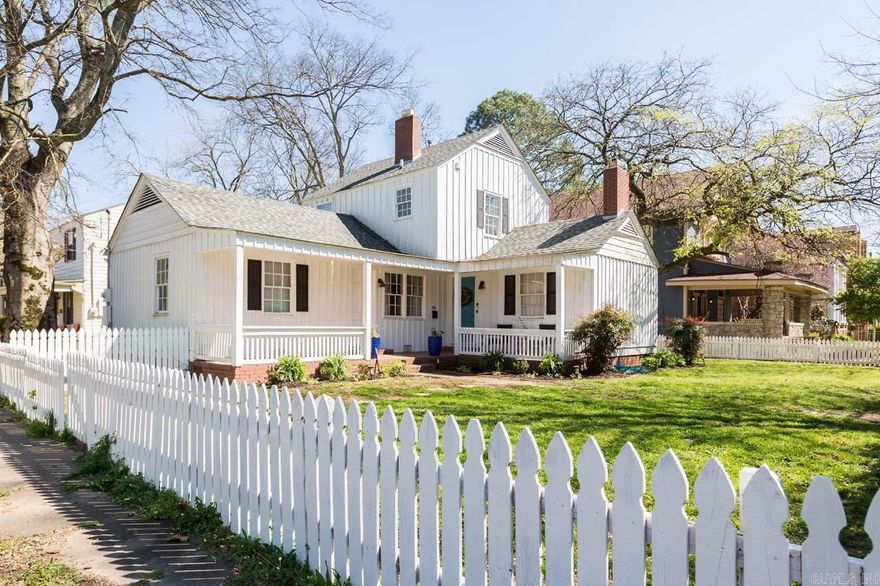 Welcome to this beautifully remodeled home in the heart of downtown Little Rock. Featuring three bedrooms and two and a half baths, this home offers the perfect blend of modern convenience and charm. Large primary suite on main level with walk in closet, decorative fireplace and ensuite bathroom. There is also a rare half bath downstairs for guests. Kitchen is a chef's dream with a gas stove, pot filler and large island for functionality and convenience. Situated on a corner lot, with an appealing picket fence in the front yard and a fully fenced backyard that includes a storage building and pergola, providing the perfect setting for outdoor activities and entertaining. Don't miss the opportunity to make this charming home yours!