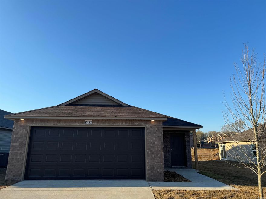 The beautiful Mitchell plan is a new favorite! A sweet front porch opens into a spacious Living Room, then into an eat-in Kitchen. To the rear of the home is the Master Suite and a covered patio. Bedrooms 2 and 3 are just steps away from their Bathroom for convenience.   Thoughtful upgrades included in this home: soaker tub/shower combo in Master Bath, plumbing faucet upgrade 2, 8" deep Kitchen sink, door bell, added cable jack in Living Room, HVAC rigid duct upgrade, refrigerator cabinet, flush laminate bar top in Kitchen, Luxury Vinyl Plank flooring in wet areas, raised ceilings in Living Areas per municipal requirements, Cheyenne style interior doors, baseboards level 2, 25in wide attic stairs, LED disk lights in Kitchen, full sod, stainless steel appliance package.