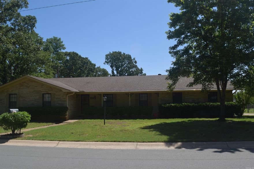 Located in the heart of Old Sherwood is this welcoming all brick spacious home. Situated on a corner lot with plenty of space for a growing family. Side entry two car garage. Wonderful deck for some sun or shade in a fenced yard. Good sized metal storage/shop with power. This 4 bedroom 2.5 bathroom home features a seperate breakfast nook or formal dining, a den, massive living room with fireplace, laundry room. Floored attic above the garage along with a large utility room. The home has original braun nutone accessories which are in immaculate condition.While this home may be a blast from the past with it's aesthetics, it is has been very well taken care & maintained, some modest updates to counter tops, backsplash, overhead lighting and flooring in high traffic areas. Easy access to freeway, shopping & hospital. This home is in search of a new family to love it and make it their own as the previous owners did for their many year of ownership. Stunning mature landscaping and a welcoming covered front porch welcome you here! Call today for your appointment. Great space buy in the heart of Sherwood! **Accepting backup offers - being sold as-is, where-is.**