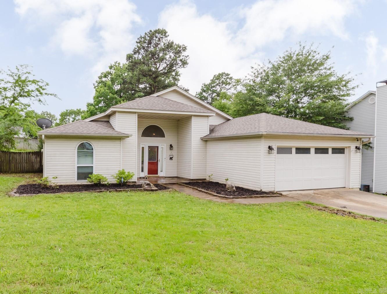 Welcome to Timbermist in the heart of Benton! This spacious 3-bedroom, 2-bath home with bonus room features a bright and open living area with vaulted ceilings and laminate flooring. The kitchen is a standout with granite countertops, stainless steel appliances, a subway tile backsplash, a pantry, an island with extra storage, and abundant cabinet space. The primary suite is separate from the other bedrooms and includes a walk-in tiled shower, soaking tub, granite vanity, custom tiled mirror, wall tile accents, and a walk-in closet. The secondary bedrooms also include nice walk-in closets. The second bath features a tiled walk-in shower, granite counters, wall tile accents, and a linen closet. The office or flexible bonus room could be used in so many different ways such as a play room or work out room. Enjoy outdoor living in the large, fenced backyard with a deckāperfect for entertaining. Conveniently located near I-30, shopping, dining, and medical facilities. Benton Schools.