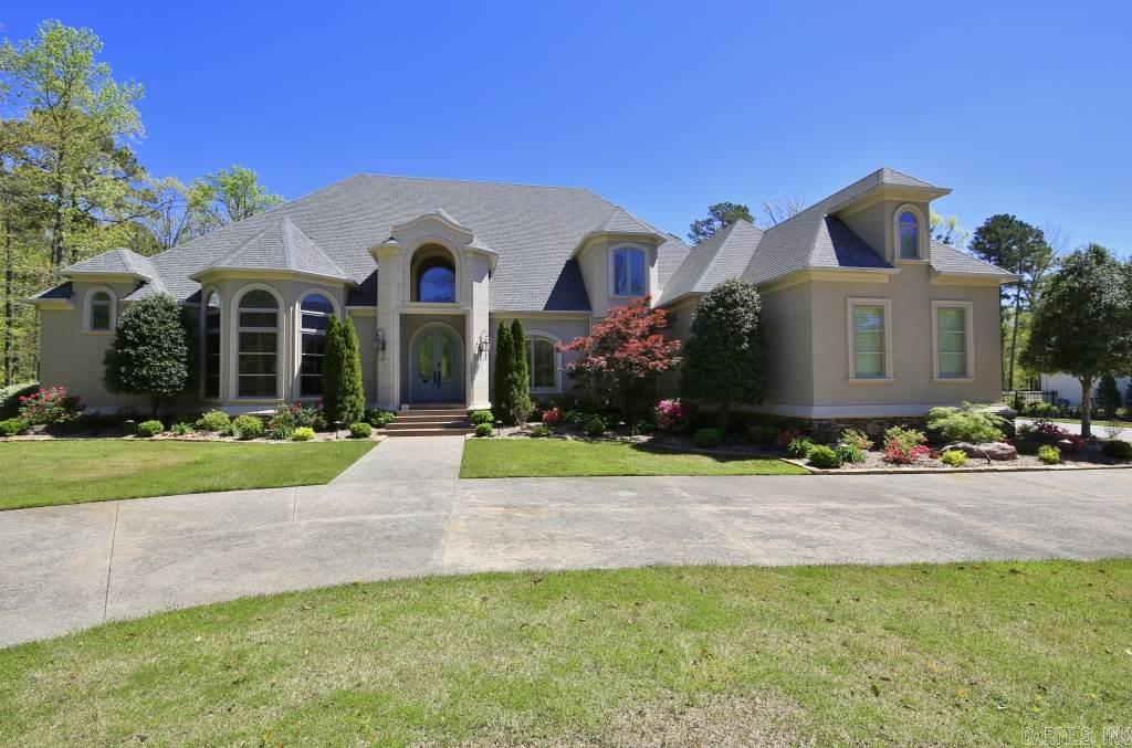 Outstanding Chenal Valley Golf Course home with spectacular views. Beautiful home totally updated with fresh interior, landscaped grounds and pool. Fabulous floor plan and handsome décor create the perfect atmosphere for family living and the ultimate setting for entertaining indoors and out. Luxurious master suite and two guest rooms on the main level. Large formal dining and living along with wonderful family room off the gourmet kitchen. Awesome media room and guest suite on the upper level. 3 car gar