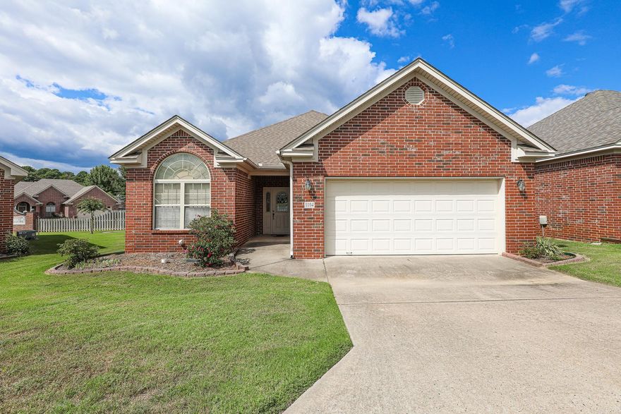 Picture Perfect Home.. A Rare Find... Amenities include: Approximately 1482 Square feet, 3 Bedrooms, 2 Bathrooms, Open Floor Plan, Kitchen/Dining Combo, Living/Dining Combo, Breakfast Area, Breakfast Bar, Nice Size Living Room, Plenty of Kitchen Cabinets, Laundry Room, Nice Primary Bedroom, Primary Bathroom with walk-in Shower, Covered Patio, 2 Car Garage, Bryant Schools.. And Much More... A Must See.... Yard is maintained through the Improvement District...