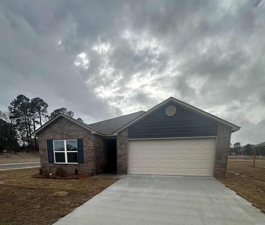 The dreamy Taylor plan! It's all about charm and practicality, from the inviting covered front entry to the well-designed front yard landscaping. The split floor plan with 3 bedrooms and 2 bathrooms offers both privacy and functionality, especially with the spacious master suite featuring his and her closets—perfect for organizing your wardrobe effortlessly. The kitchen is the heart of the home, boasting energy-efficient appliances that not only make cooking a breeze but also contribute to sustainability. The spacious laundry room conveniently located near the garage adds to the practicality of daily chores. The Taylor plan is designed with both aesthetics and everyday living in mind, making it a delightful option for anyone looking for a comfortable and stylish home.  **SEE SHOWING REMARKS & AGENT REMARKS FOR IMPORTANT INFORMATION**