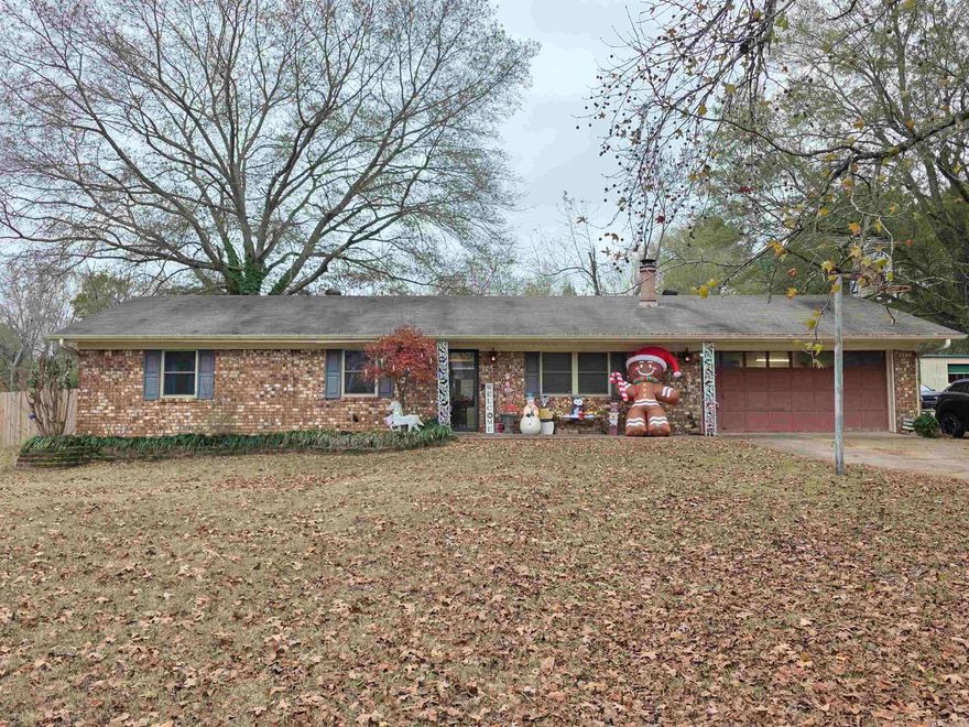 Nice Brick home in a great neighborhood. This home was recently updated... Kitchen/Baths, Brand new Quartz countertops in Kitchen less than a month ago. Painted Cabinets, and fresh paint thru out most of the home. It's an older floor plan with all bedrooms in hall across from each other but they are great size and the Master has a Bonus Room off it for an office, TV Sitting room or great Nursery. Master bath has been update to include large Soaker Tub and corner shower.  Roof 2018, HVAC 2018, Windows new in 2018. Fence was redone in 2023, Large completely fenced back yard with great Patio areas for entertainment, Electric and Water Spigot ran for a above ground pool and a shop that needs a little work but could be a great storage space. All this on 1 Acre.  Call today to see this one. See Agent remarks