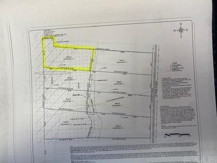 Vacant land off of Highway 36, no highway frontage, in flood plain