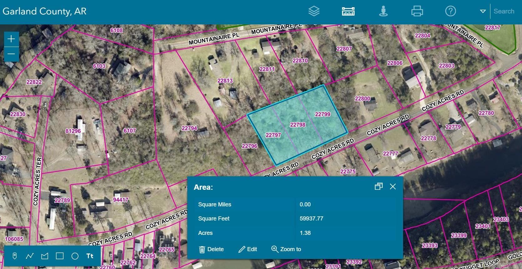 Build your forever home or your vacation home and enjoy this quiet community of Cozy Acres subdivision with these 3 lots located just across the street from Lake Hamilton! Water and Electric available. Bring your dreams and your contractor and start living!
