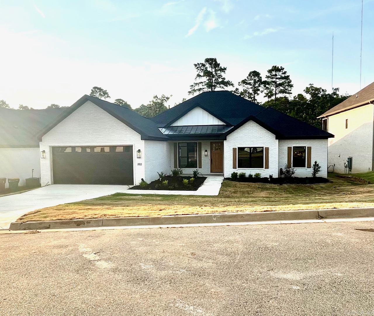 Welcome to this beautiful ONE level new construction home built by DKS Custom Homes (Voted one of the top 3 builders in Central Arkansas) at 160 Caurel Circle in a truly great neighborhood! 4 bedrooms and 2 1/2 baths with large open floor plan and a fireplace inside and on the covered back porch and 2 separate closets in master. Oversized garage allows for extra storage. The agent will be your neighbor and lives in house with similar floor plan if you want to tour their finished home. More pics will be posted asap and iron railing will be added to back porch in next couple of days as well as more finishing touches. Call Jay with any questions at 501-804-7883. Thank you!