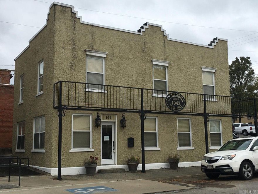 Historic building located in downtown Heber Springs, AR. Excellent location. Building has been and is currently used for offices but could be converted into condominiums, rentals or retail space. Two dedicated parking spaces with plenty of public parking close by.