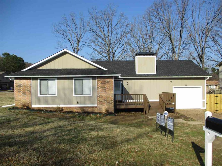 This beautiful 3bd-2ba-1ga home in Maumelle has been completely renovated! The home has new paint on the interior-exterior and updated landscaping providing a welcoming curb-appeal. Your new home features gorgeous wood vinyl flooring throughout the main areas and plush new carpet in the bedrooms. We have updated the AC system and water heater to insure you are comfortable in the heat of the summer and provide efficiency. Your new kitchen has refinished white cabinets with new modern countertops.