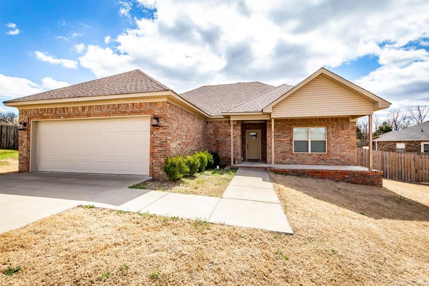 Like new home located in the heart of Cabot.  Large kitchen/living/dining area with island and pantry.  Good size laundry room with folding table & extra storage. Bedrooms are together on one side of the home.  Master has access to the covered back patio.  Master bath has tiled shower, double vanity, built ins in closet.  Privacy fenced yard.  Call today for more info.  This home qualifies for RD Home Loan.   Sold as is no repairs. Refrigerator, washer and dryer to convey at no added value.  Contact listing agent for more details.  *** AGENTS SEE REMARKS ***