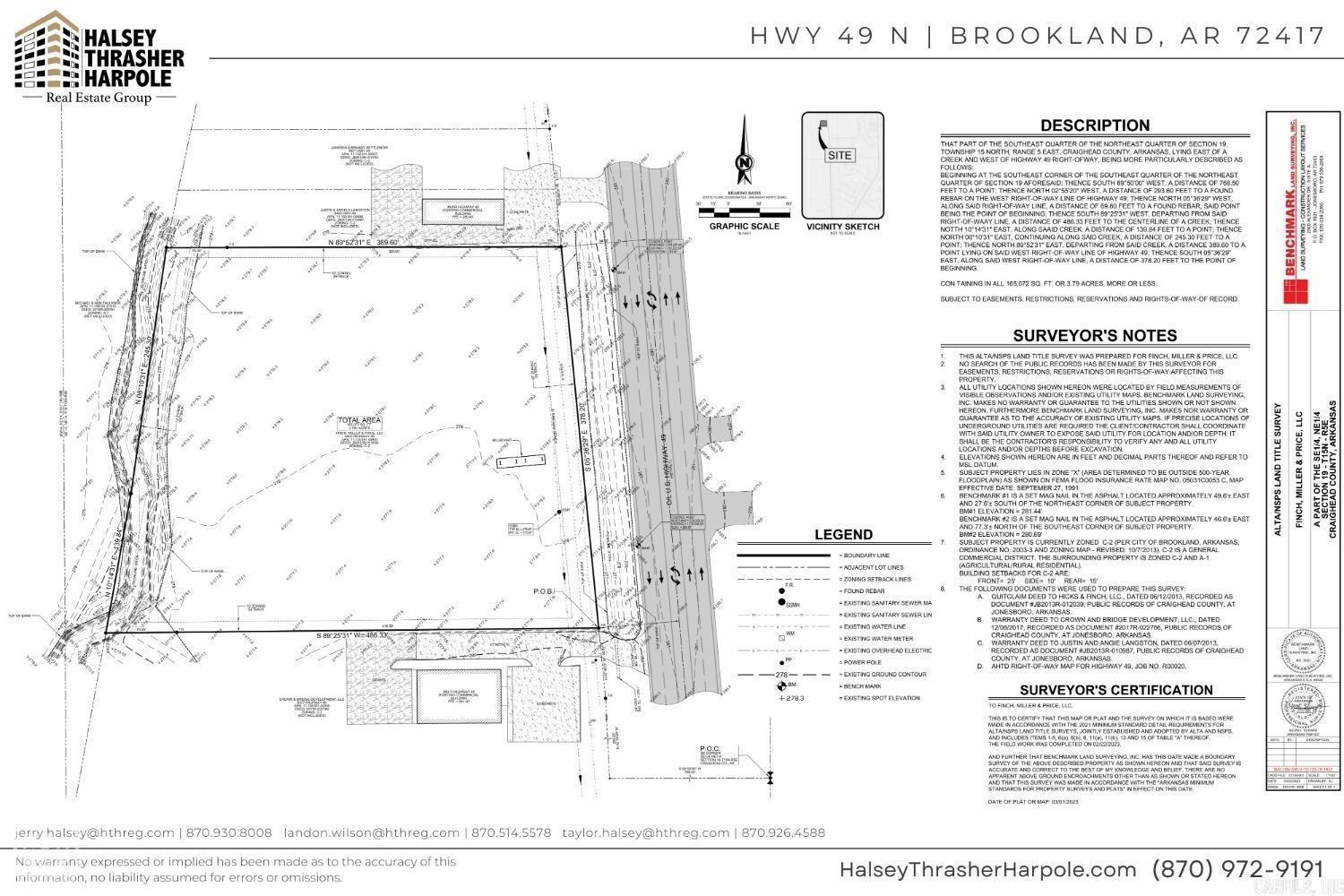 Metes & Bounds - Commercial Sale