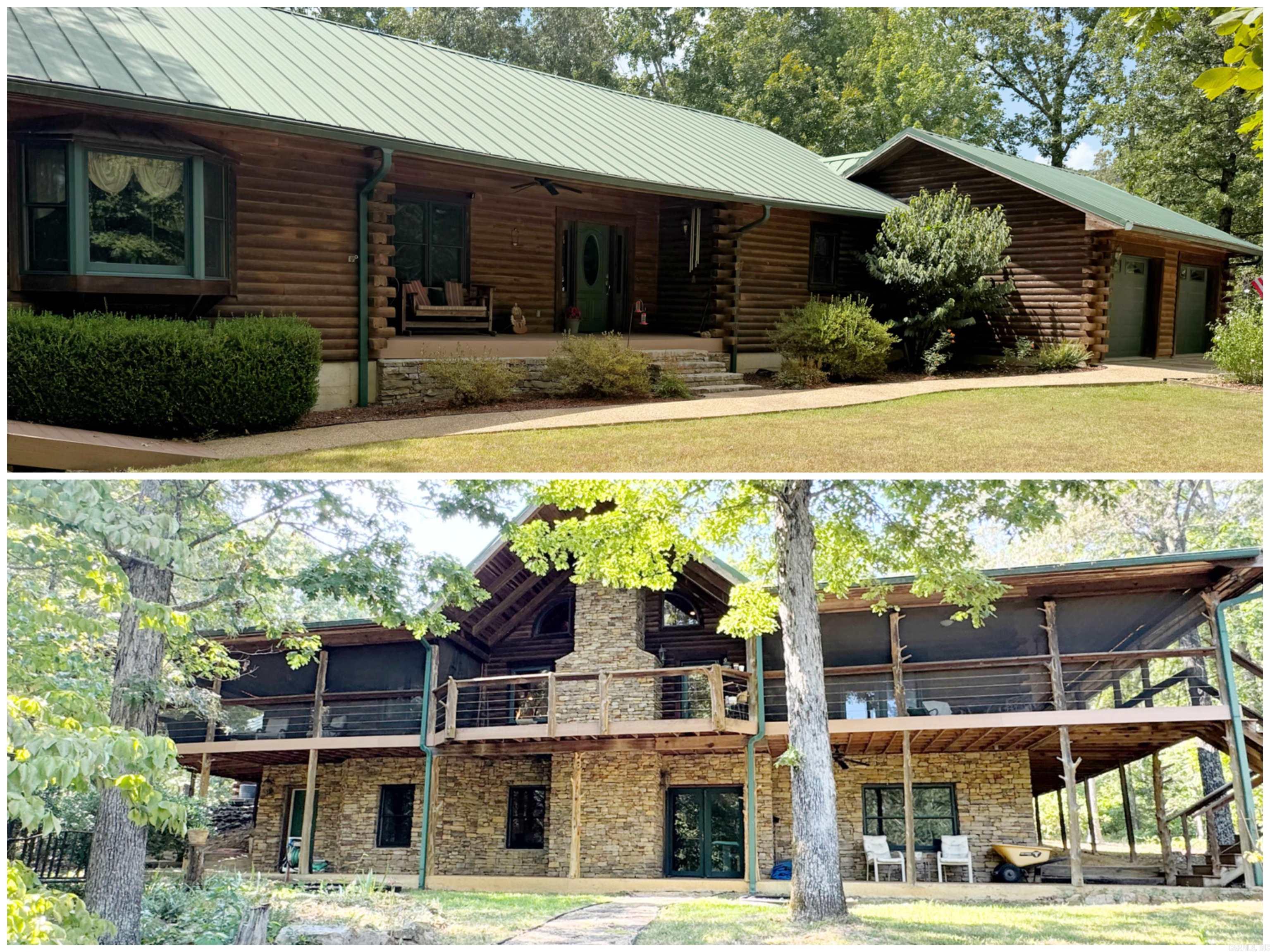Forty acres, a 4,000 sq ft log home, a pool, shop, and even a tractor thrown in. This place has everything. Inside, you’ll find two wood-burning fireplaces—one on the main floor and one downstairs—plus an open layout with high ceilings, exposed beams, and oversized rooms throughout. The kitchen has modern appliances, a large island, and plenty of storage. There’s also a home office, laundry room, basement for extra living space, and two bonus rooms that could easily be used as additional bedrooms. A safe room with 10-inch thick walls and a whole house generator add extra peace of mind. Outside, you can take in the views from the wrap-around porch, cool off in the pool, or tackle projects in the 30x60 shop with its own heated and cooled office and full bathroom. The property includes a wet-weather creek and all the equipment to keep things running—tractor, implements, chipper, and log splitter all stay. Privacy, space, and everything you need are already here. Surrounded by nature, it's a paradise for anyone who loves the outdoors - whether your a hunter, hiker, photographer, a family looking for room to roam, or simply someone who wants a peaceful place to call home.