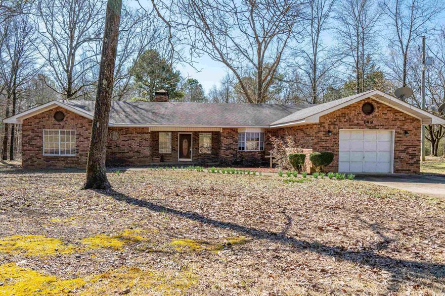 Welcome to 149 Slate Mill Rd in Glenwood Arkansas!  This is a 3.00 acre parcel with a nice yard ,a creek running through the property.and mature trees in back. Brick home has 2,032 square ft. heated and cooled, 3 bedrooms and 2 baths a fireplace ,and a laundry room right off Garage. Outside there is a nice sized detatched shop ,a storage building, a concrete driveway and concrete walkway around home .About a mile down the rd is the Caddo River for your recreation! By appointment only.