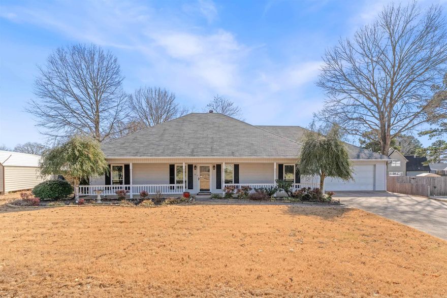 Beautifully updated one level 3BR/2BA home located near Foxwood Golf course and minutes from LRAFB! Updates include kitchen quartz counter tops, backsplash, SS appliances, updated lighting and fans and fresh paint. The spacious living room offers a cozy brick fireplace, with both a formal dining area and an eat-in kitchen for flexible entertaining. The kitchen also includes a built-in desk area, perfect for a home command center. A bright sunroom/flex space with tons of windows provides additional living options. The large primary suite features a double vanity with seated makeup area and a large walk-in closet. A full length front porch and covered back deck-both rare finds in today's market, create exceptional outdoor living opportunities! The low maintenance backyard allows you to enjoy the space without the upkeep, making this home as practical as its is inviting. WELCOME HOME!