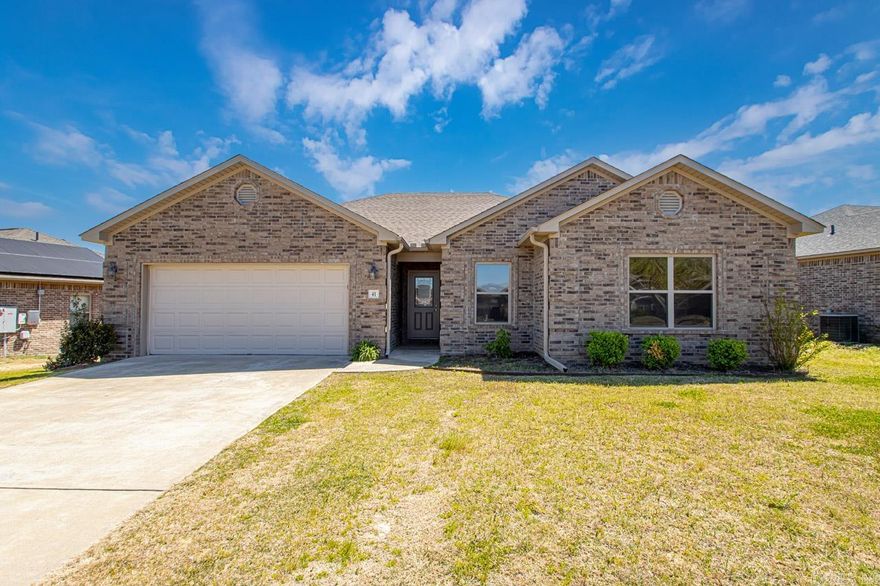 Welcome home! Beautiful 3 bedroom 2 bath home in Huntington Subdivision. Minutes from Cabot Schools! Large living room with wood floors. Stainless steel appliances and granite countertops in kitchen. Master bathroom has his and her vanities with separate tub shower and large walk in closet. Fenced in backyard with covered patio! Schedule your showing today!