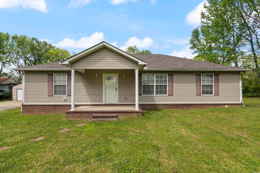 Check out this beautiful home located at 126 Blakemore Rd. in El Paso, Arkansas. Situated on a spacious 1 acre lot, this 1500 square-foot home features three bedrooms, two bathrooms, and an open floorplan perfect for entertaining. The large yard is partially fenced, providing plenty of privacy and space for outdoor activities. And don't forget the huge covered back porch, ideal for enjoying those warm summer evenings. This property is perfect for anyone looking for a peaceful and cozy retreat. Don't miss out on this amazing opportunity to own your dream home! BACK ON THE MARKET DUE TO NO FAULT OF THE SELLER.