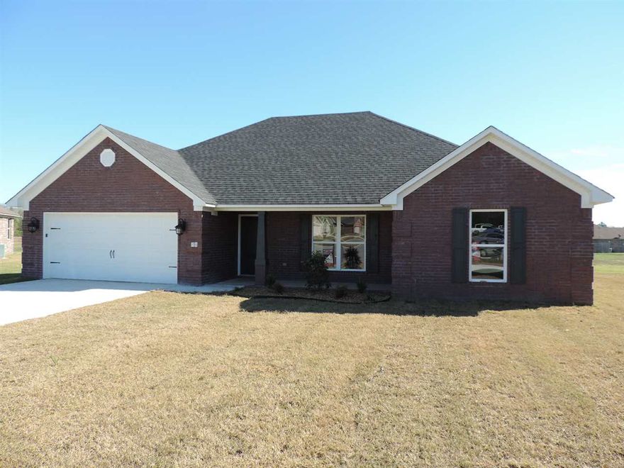 Under construction, granite tops throughout, stainless appliances, custom cabinets, split bedroom plan, walk-in pantry, Low E windows, keyless garage entry, covered patio, box ceilings in living room and master bedroom, cul-de-sac location, and much more. (See agent remarks.)