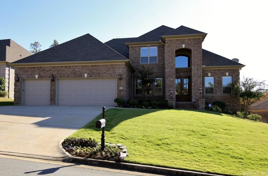 Custom built hm with open floor plan and lot of extras. Great rm open to dining rm & kitchen w/granite custom tile design.  Site finished hardwoods, 10ft ceilings main level, 9ft ceilings up. Two master bedrooms & 2 1/2 baths on main level. Loft/office, media/gameroom (12ft 8in x 18ft), 2 B/R, & 2 BA up. Three car garage with storage closet, floored attic space. Large backyard.  Come see!