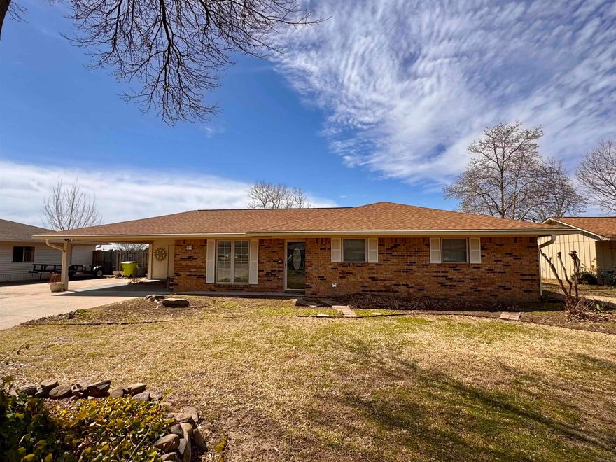 Nestled in a well-established neighborhood with a true sense of community, this charming home offers comfort, space, and a fantastic backyard retreat. Featuring three bedrooms and two full bathrooms, the home is designed for easy living. A spacious living room addition provides seamless access to the backyard and pool, creating the perfect space for relaxation and entertaining.  The open-concept kitchen and dining area make hosting a breeze, allowing guests to chat while you cook. Step outside to a backyard with scenic views of the green space beyond—no neighbors behind means uninterrupted sunsets. A convenient storage shed adds extra functionality to this inviting home. Give us a call today to schedule your tour! (870)674-8621