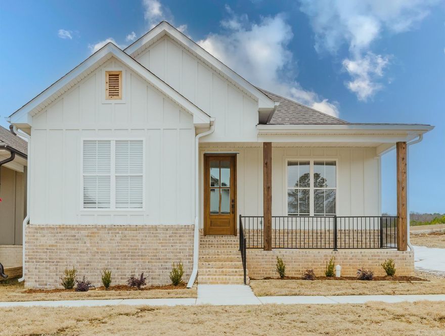 Stunning Craftsman home by HD HOMES in Bryant's most desired neighborhood! Enjoy custom designer curated finishes throughout as well as a premier location that has a neighborhood pool within walking distance! Enjoy front porch living, a weekend farmers market, and so much more! Move into this stunning home perfectly situated in Pasley Park with a front side personal greenspace. Fully fenced!