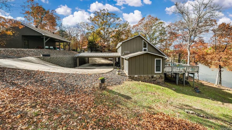 Stunning 3 Bedroom, 3 Bath LAKEFRONT home on GREERS FERRY LAKE! Experience lake living at its finest in this beautifully designed home with the water right outside your back door. This property features a gorgeous kitchen with center island, double wall ovens and abundant cabinets throughout. Dining area is highlighted by vaulted white oak tongue & groove wood on walls & ceilings. Completely renovated including new h/a, duct work, water lines, luxury carpet & pad, porcelain tile & Anderson windows & doors that fill the space with natural light & offer breathtaking views from every room. Also includes screened deck & lg open deck overlooking Greers Ferry Lake. The property also includes 2 circle driveways, a large 15x30 shop that can accommodate 2 vehicles along w/ a 2 car carport at the house as well as a lg 21x15 shop under the home. You will find this to be a picture-perfect w/ beautiful scenery in every direction. Whether you're looking for a weekend getaway, the perfect investment property, or a serene full-time residence, this home offers unmatched comfort, beauty, & location. Lake life starts here—don’t miss this rare opportunity! You will not be disappointed!!! Agent Remarks