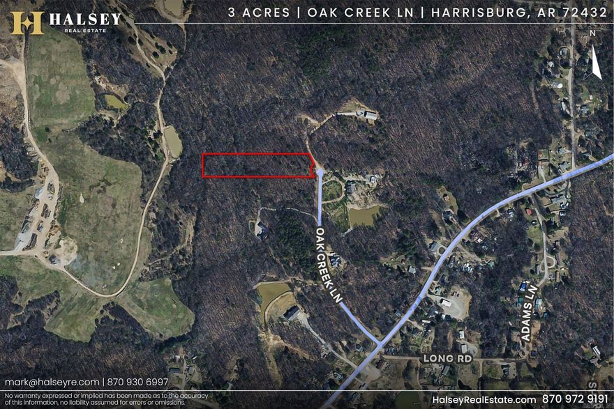 3.00 +/- acres on beautiful Crowley's Ridge, just outside the Harrisburg city limits and only minutes from Jonesboro. This hard-to-find tract offers a peaceful country setting with abundant wildlife and the convenience of nearby town amenities. Perfect spot for your dream home, weekend getaway, or recreational retreat on the ridge.